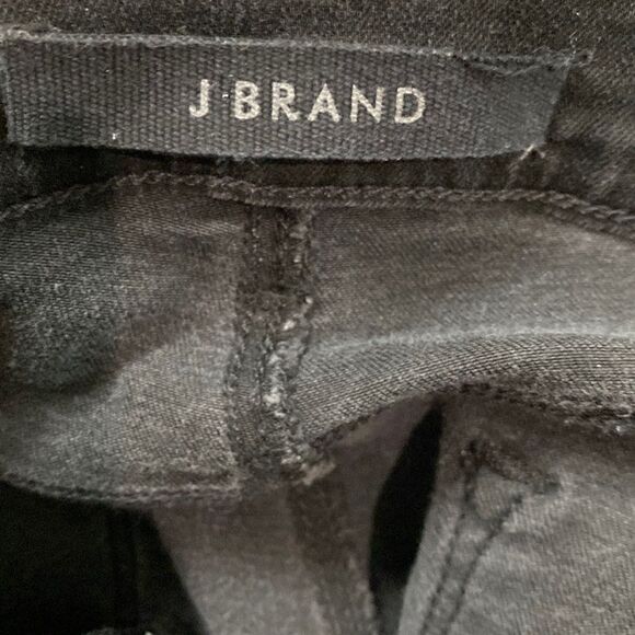 J Brand Women Ruby 30 high rise Cigarette Leg Jean in Vanity black wash - Picture 12 of 15